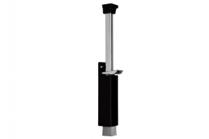 DXDeurvastzetterluxevoetstiftuitslag120mm-zwart