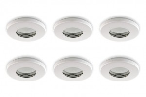 InbouwspotRondWaterdichtIP5485mmMatWit6-Pack