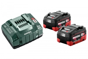 Metabo68512200018VLiHDAccuEnLader2x55AhAccu