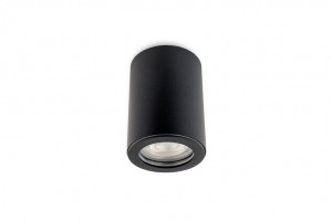 OpbouwspotRondVastWaterdichtIP54GU10FittingMatZwart