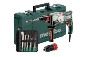 MetaboUHE2660-2QuickSetSDS-plusCombihamerIncl10DeligBoor-EnBeitelsetInKoffer-800W-28J