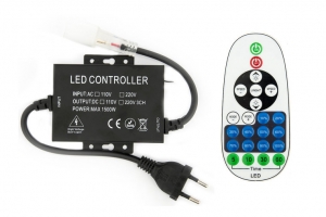 LEDNeonFlexEnkelkleurigControllerMetDimfunctieAansluitstekker
