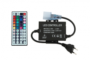 LEDNeonFlexRGBControllerAansluitstekkerMetAfstandsbediening
