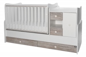 LorelliMiniMaxWhiteArtwood2-in-1BedenCommode1015050-0030A
