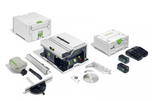FestoolCSCSYS50EBI-Plus36V2x18VAccuTafelcirkelzaagSet2x50AhInclAccessoires