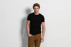 SlaterStretch2PackT-shirtRondeHalsZwart2XL