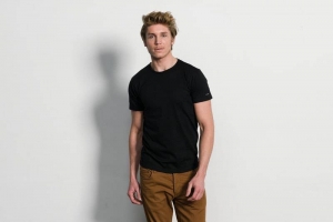 SlaterBasicFit2packT-shirtRondeHalsZwartM
