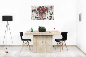 SteigerhoutenvierkantetafelPierremetkolompoot