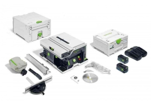 FestoolCSCSYS50EBI-Plus36V2x18VAccuTafelcirkelzaagSet2x50AhInclAccessoires