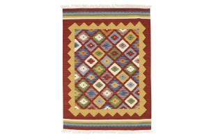 VloerkleedRewahandgemaaktwolBakero