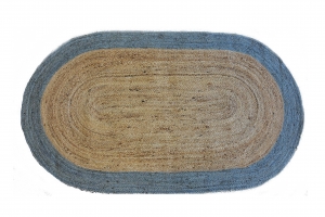 VloerkleedRobertaovaalhandgemaaktjuteBakero
