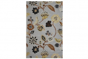 VloerkleedFlowershandgemaaktwolBakero