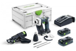 FestoolDURADRIVEDWC18-4500HPC40I-Plus18VLi-IonBandschroefmachineSet2x40AhInSystainer-14Nm-Koolborstelloos