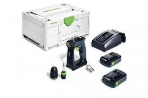 FestoolCXS18C30-Plus18VLi-IonAccuSchroefboormachineSet2x30AhInSystainer-40Nm