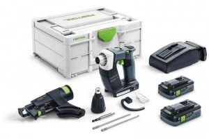 FestoolDURADRIVEDWC18-2500HPC40I-Plus18VLi-IonAccuBandschroefmachineSet2x40AhInSystainer-18Nm-55mm-Koolborstelloos