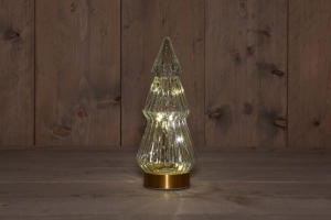 BOTTreeGlass10X235cmClearWithGoldenBase10LedkerstverlichtingAnnasCollection-Annascollection