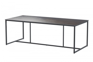 QuatroTafelframeAntracitemetHPLDarkGreytafelblad220x95cm4SO-4so