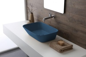 ByGoofMeesrechthoekigedesignwaskom60x42cmmatblauw
