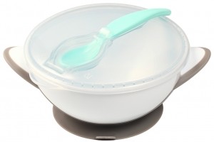 BabyOnoGrijsKommetjemetZuignapLepel106302
