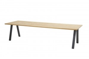 AmbassadorDiningtafelTeakAntracite300x100cm-4so