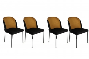 Setvan4eetkamerstoelenDorevelvetAtelierDelSofa