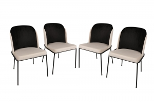 Setvan4eetkamerstoelenDorevelvetAtelierDelSofa