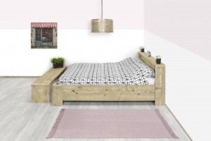 StoersteigerhoutenbedLimonmethoofdbord