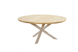 PradoDiningtafelTeakLattediameter160cm-4so