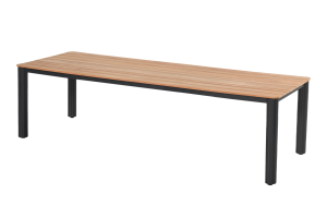 WinstonDinT220x100cmAlu-TeakTafelZwart-Hartman