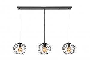LucideDANZA-Hanglamp-3xE27-Zwart