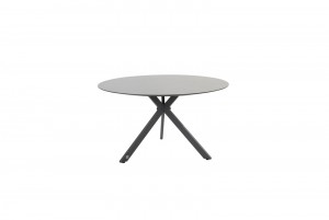 LocarnoTafelframeAntraciteMetLocarnoHPLSlateTafelbladdiameter130cm-4so