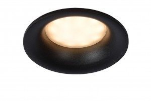 LucideZIVA-InbouwspotBadkamer-84cm-1xGU10-IP44-Zwart