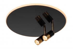 LucideJUBEL-Plafonnire-40cm-LED-CCT-2500K3000K-Zwartchroom
