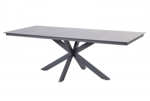 MinervaTafelframeAntraciteMetHPLTafelbladDarkGrey220x95cm-4so