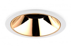 LEDInbouwspot15WCREERond108mmKantelbaarDimbaarWitKoperWarmWit