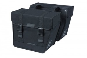 DubbeleFietstasKavanEcoClassicRounded46LZwart