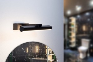 LEDSpiegelverlichting8WWaterdichtIP54WarmWitZwart