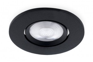 LEDInbouwspot3WZwartRond69mm24DDimbaarWarmWit