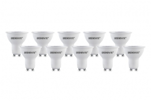 GU10LEDSpotCOB5WWarmWit10-Pack