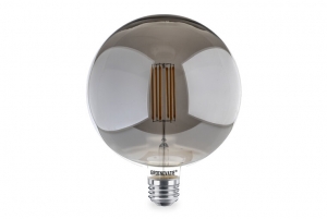 E27LEDFilamentSmokeG180XLGlobelamp8WWarmWitDimbaar