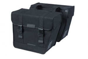 DubbeleFietstasKavanEcoClassicRounded46LZwart