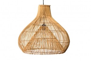 RotanRietenHanglampHandgemaaktNaturel50cm