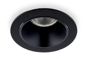 InbouwspotRondKantelbaar85mmZwartZwart