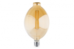 E27LEDFilamentBT180GoudGlobelamp12WWarmWitDimbaar