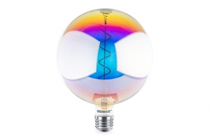 E27LEDFilamentXLG200MetallicGlobelamp6WWarmWitDimbaar