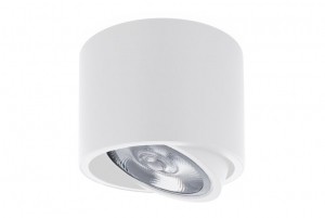 OpbouwspotRondAR111KantelbaarGU10FittingMatWit