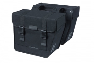 DubbeleFietstasKavanEcoClassicRounded46LZwart