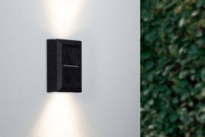 LEDSolarWandlampOpZonne-EnergieUpampDownWaterdichtIP65Schemersensor