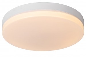 LucideBISKIT-PlafonnireBadkamer-40cm-LED-1x36W2700K-IP44-Bewegingssensor-Wit