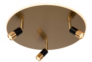 LucideJUBEL-Plafonnire-48cm-LED-CCT-2500K3000K-MatGoudMessing